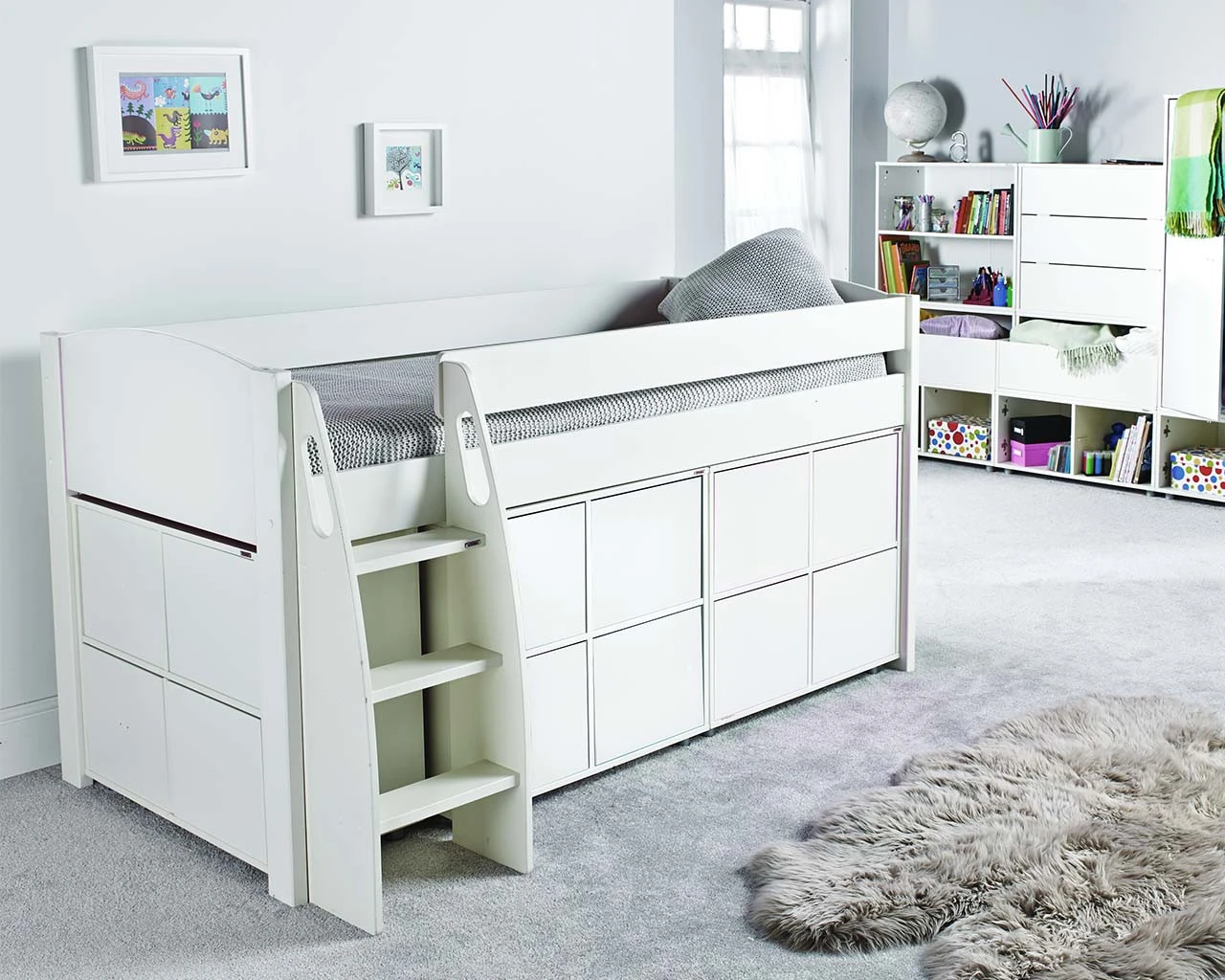 Stompa UNO S 4D Midsleeper With 3 Multi Cubes And Doors 2 Stompa UNO S 4D Midsleeper With 3 Multi Cubes And Doors - Image 2