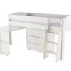 Stompa UNO S 9 Midsleeper With Pull Out Desk And Chest Of Drawers