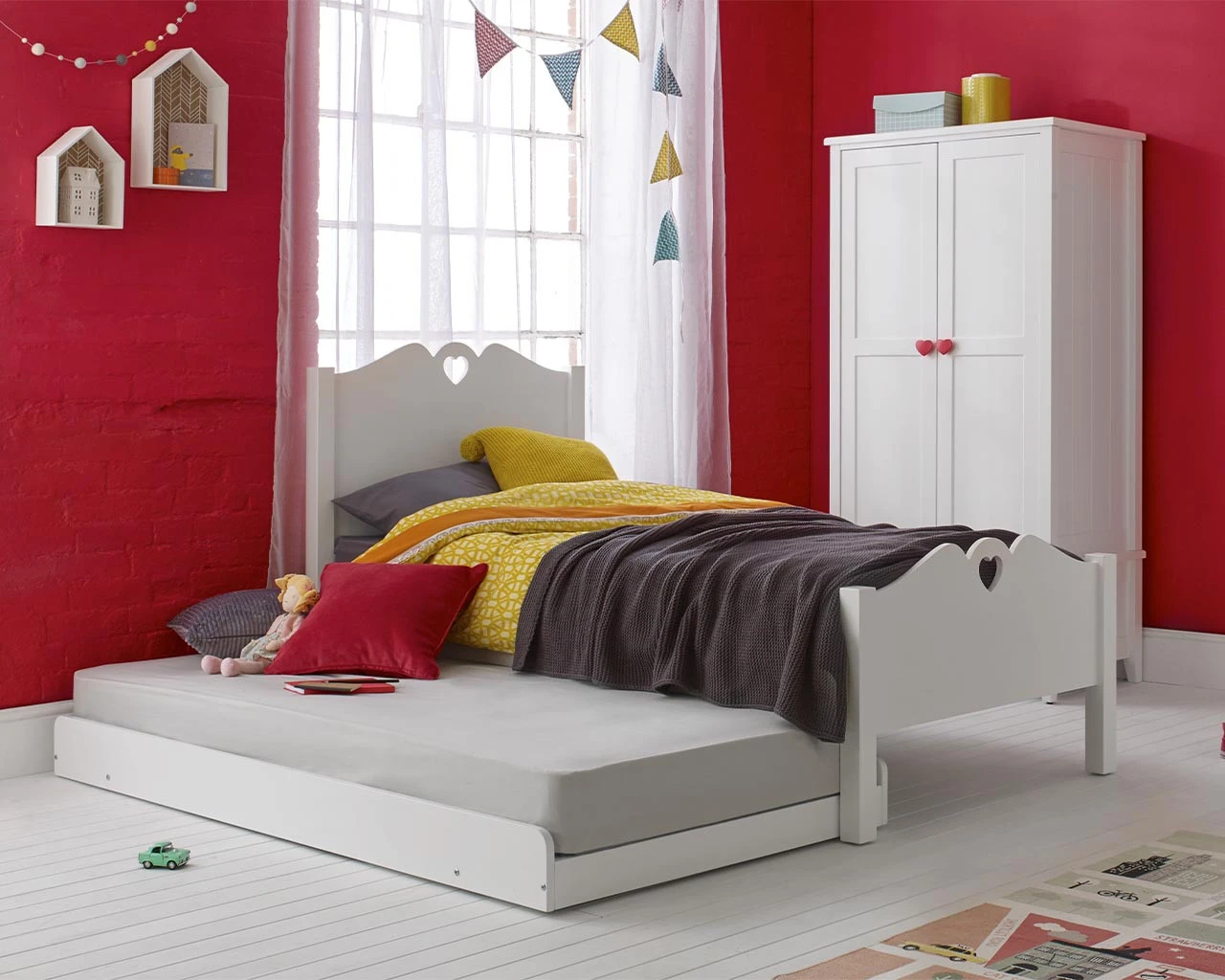 Holly Single Bed With Pop Up Trundle 1 Holly Single Bed With Pop Up Trundle