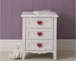 Princess White Bedside Table