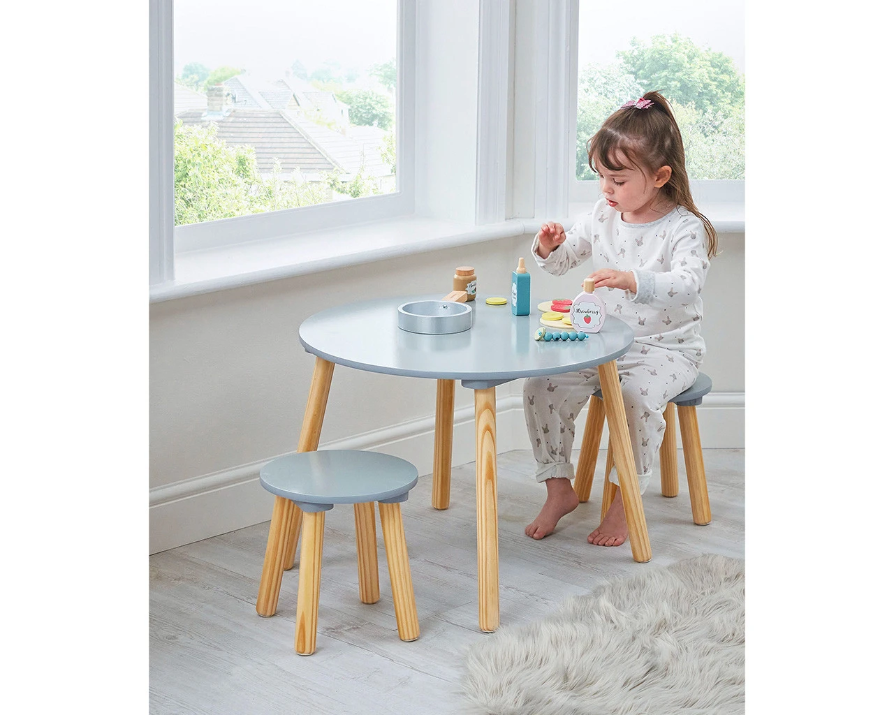 Table With Two Stools 1 Table With Two Stools