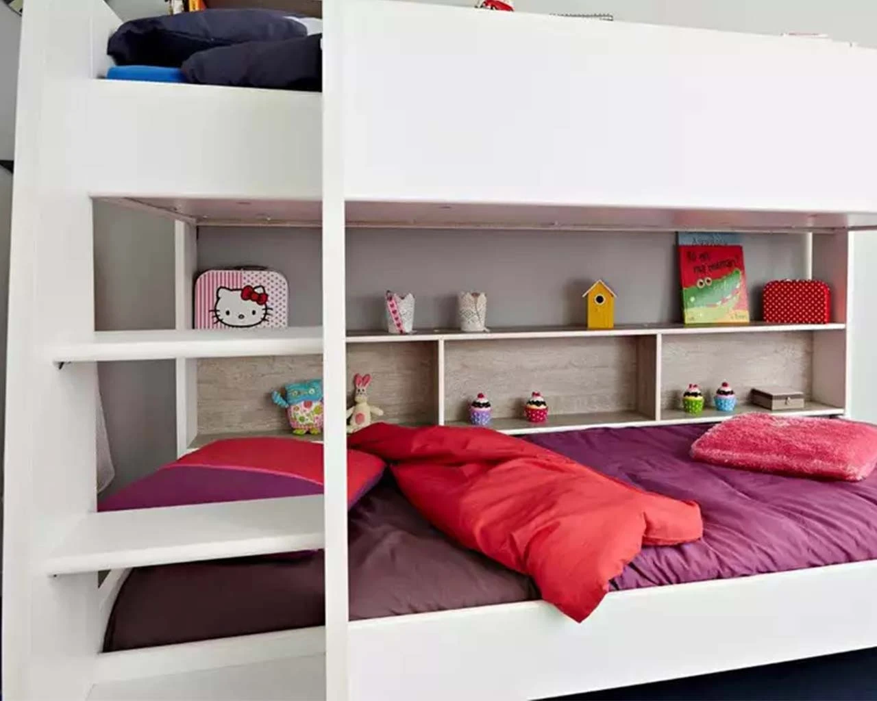 Tam Tam 3 White / Grey Bunk Bed 2 Tam Tam 3 White / Grey Bunk Bed - Image 2