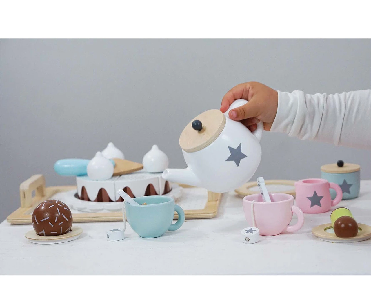 Children's Wooden Tea Set 2 Children's Wooden Tea Set - Image 2
