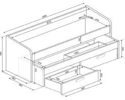 Terrassa DayBed -Room to Grow Terrassa daybed 66799.1661270499