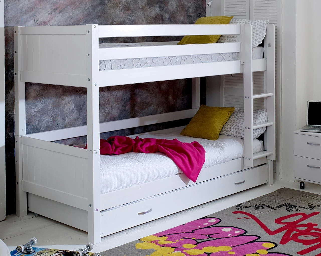 Nordic Bunk Bed 3 With Trundle Bed 10 Nordic Bunk Bed 3 With Trundle Bed - Image 10