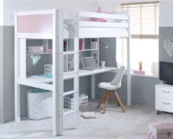 Nordic High Sleeper 2 With Long Desk & Shelving 6 Nordic High Sleeper 2 With Long Desk & Shelving -Room to Grow Thuka 0002 NordicHigh2ROSEa 76763.1660904976