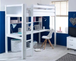 Nordic High Sleeper 2 With Long Desk & Shelving 7 Nordic High Sleeper 2 With Long Desk & Shelving -Room to Grow Thuka 0003 NordicHigh2GREY 93967.1660904987