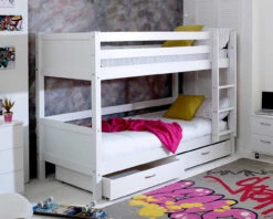 Nordic Bunk Bed 2 With Under Bed Drawers 9 Nordic Bunk Bed 2 With Under Bed Drawers -Room to Grow Thuka 0005 NordicBunk2FLTWHITE 61546.1660298967