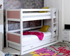 Nordic Bunk Bed 3 With Trundle Bed 24 Nordic Bunk Bed 3 With Trundle Bed -Room to Grow Thuka 0005 NordicBunk3ROSE 36704.1660904666