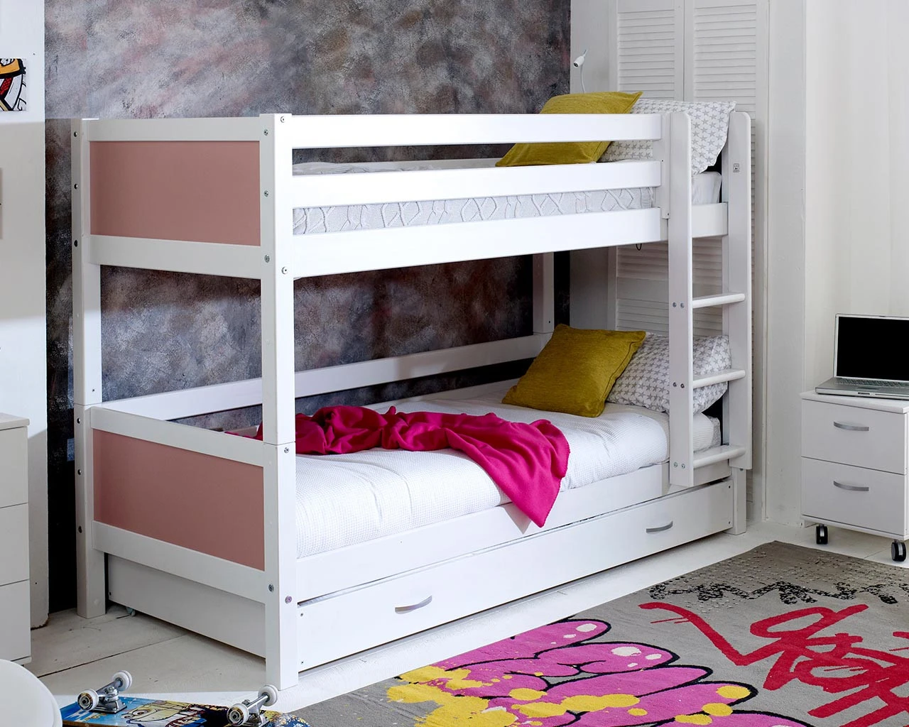 Nordic Bunk Bed 3 With Trundle Bed 8 Nordic Bunk Bed 3 With Trundle Bed - Image 8