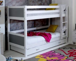 Nordic Bunk Bed 3 With Trundle Bed 20 Nordic Bunk Bed 3 With Trundle Bed -Room to Grow Thuka 0007 NordicBunk3GREY 90076.1660904659
