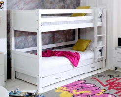 Nordic Bunk Bed 3 With Trundle Bed 30 Nordic Bunk Bed 3 With Trundle Bed -Room to Grow Thuka 0009 NordicBunk3FLTWHITE 05900.1660904659