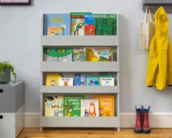 Open Facing Bookcase -Room to Grow Tidy Books 0003 open facing grey bookcase 10106.1664283997