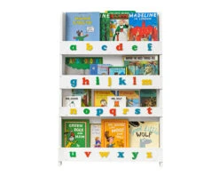 Open Facing Bookcase With Lowercase Letters