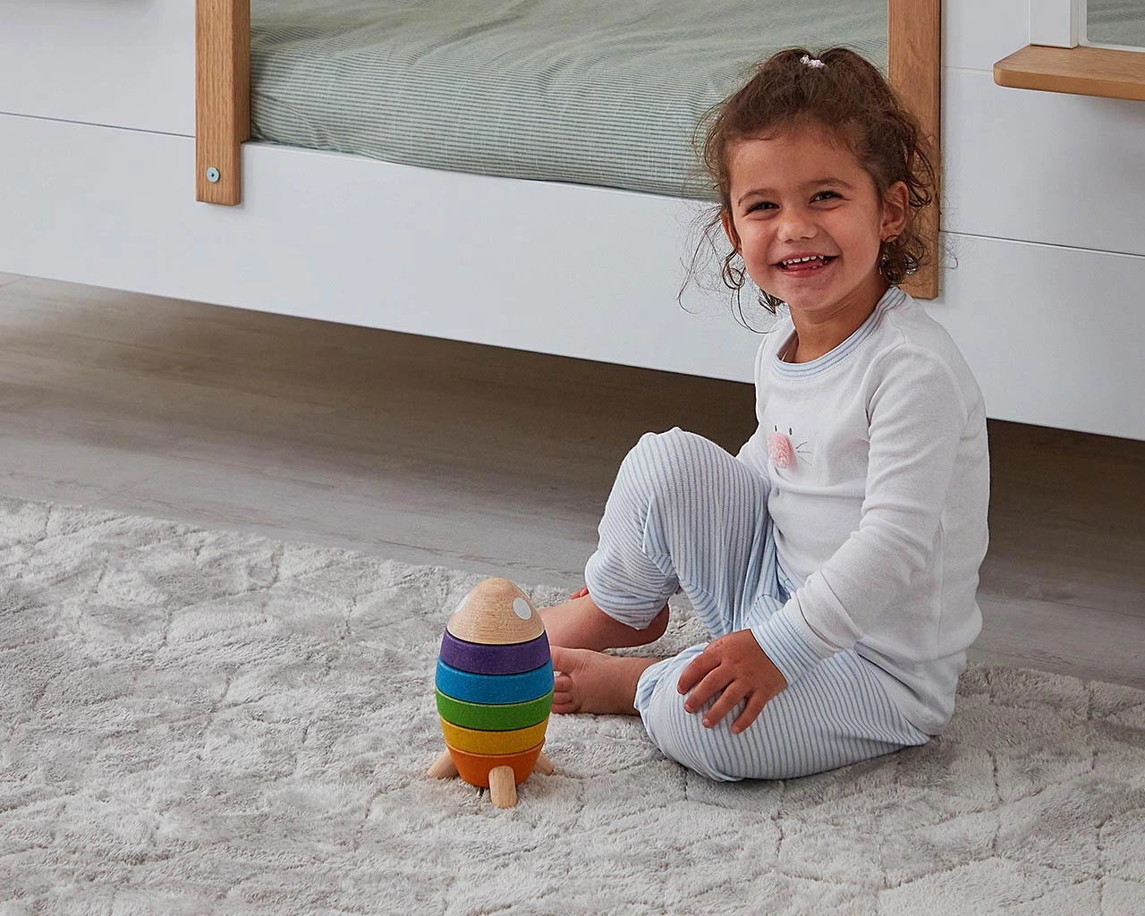 Bright Stacking Rocket Toy 3 Bright Stacking Rocket Toy - Image 3