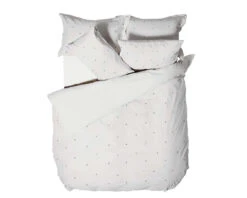 Embroidered Spot Cotton Single Duvet Set 9 Embroidered Spot Cotton Single Duvet Set -Room to Grow Untitled 1 0000 Embroidered White 003 68752.1664293104