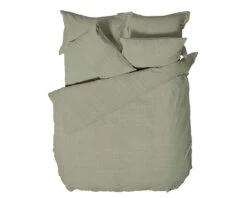 Linen Look Cotton Single Duvet Set -Room to Grow Untitled 1 0000 STONEHOUSE SAGE 002 27970.1664292977