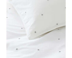 Embroidered Spot Cotton Single Duvet Set 8 Embroidered Spot Cotton Single Duvet Set -Room to Grow Untitled 1 0001 Embroidered White 002 32779.1664293104