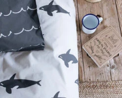 Orca Organic Cotton Single Duvet Set