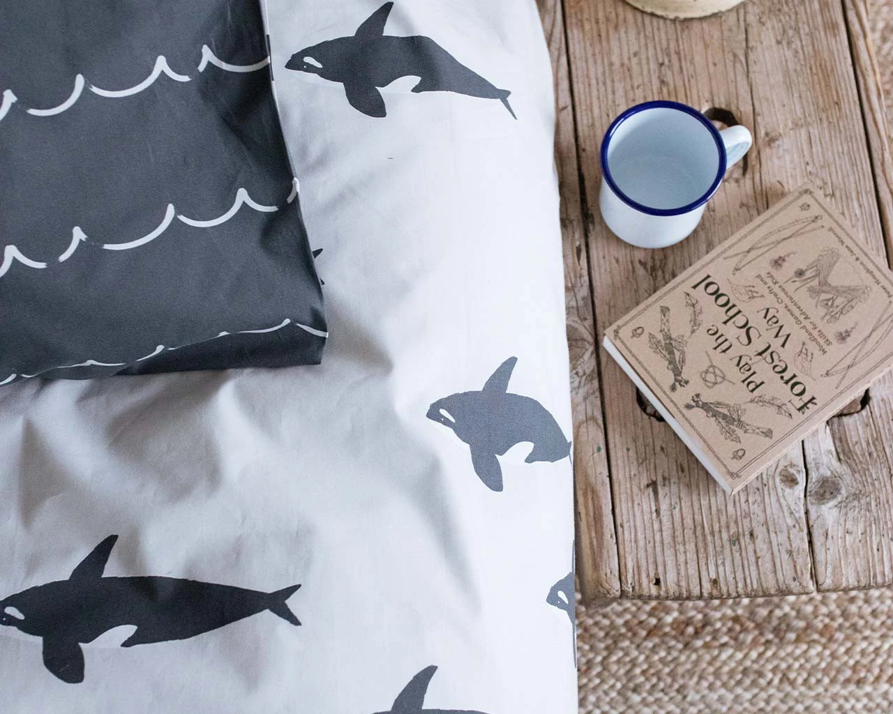 Orca Organic Cotton Single Duvet Set 1 Orca Organic Cotton Single Duvet Set