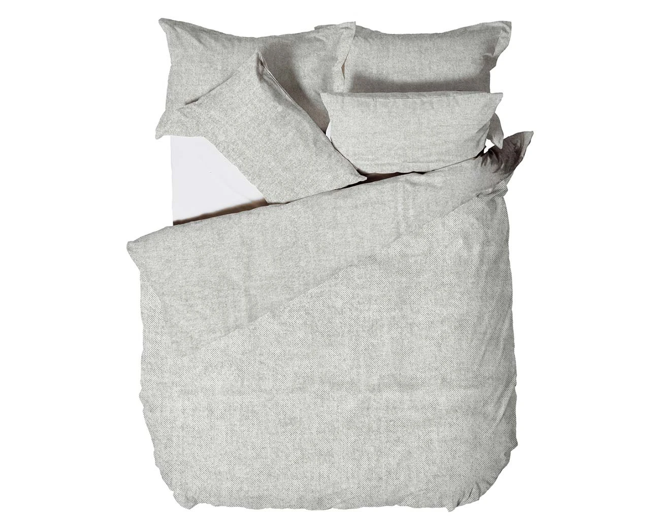 Melange Cotton Single Duvet Set 4 Melange Cotton Single Duvet Set - Image 4