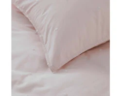 Embroidered Spot Cotton Single Duvet Set