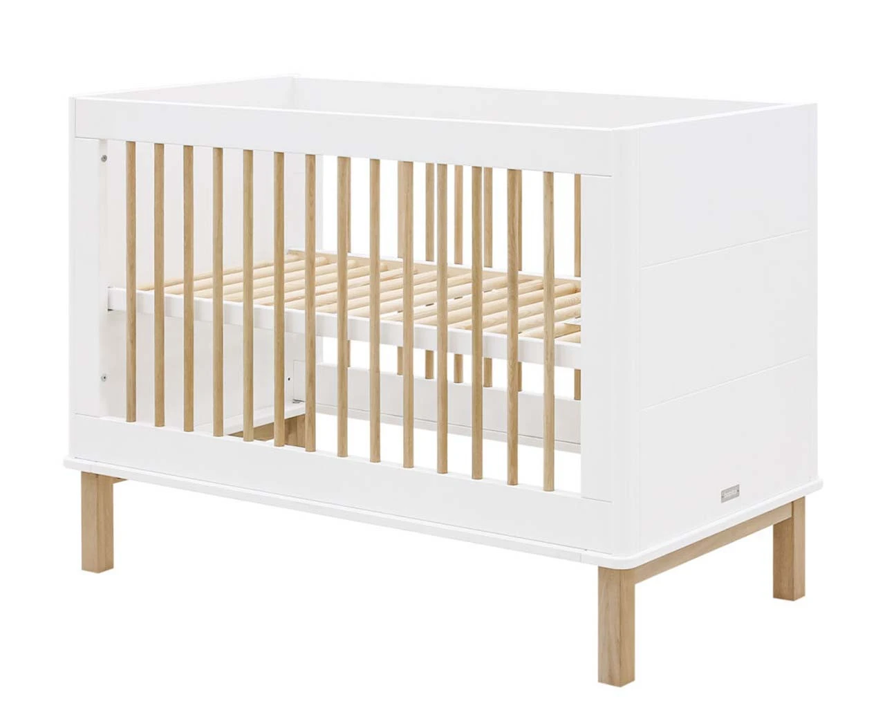 Nori Cot In White & Natural 1 Nori Cot In White & Natural