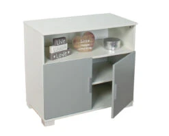 Urban Grey Midsleeper With Pullout Desk, Chest And Cupboard -Room to Grow Urban 0001 Urban Grey Combi Chest A 73263.1683040982