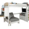 Urban Birch Highsleeper With Desk, Chair Bed And Cupboard