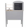 Kids Wood Play Kitchen Set - Grey