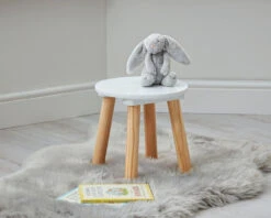 Table With Two Stools 7 Table With Two Stools -Room to Grow WHITE STOOL PRODUCT SHOT copy 39804.1665404022