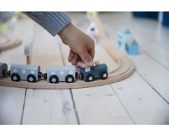 Wooden Train Set -Room to Grow Wooden Train 004 55283.1663683975