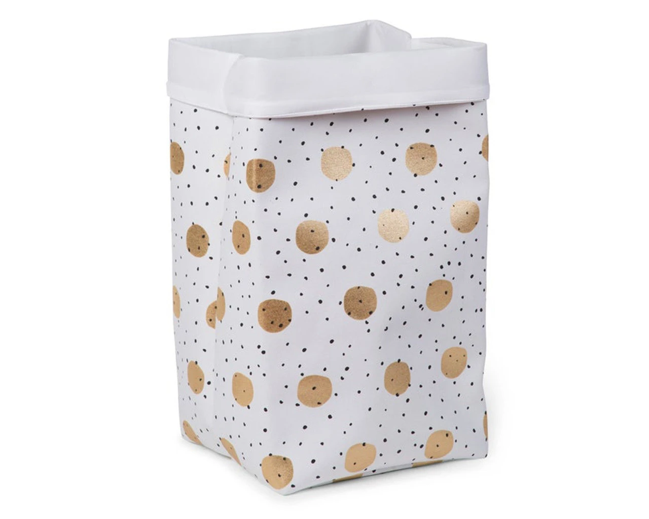 Canvas Storage Box Gold Spots 1 Canvas Storage Box Gold Spots