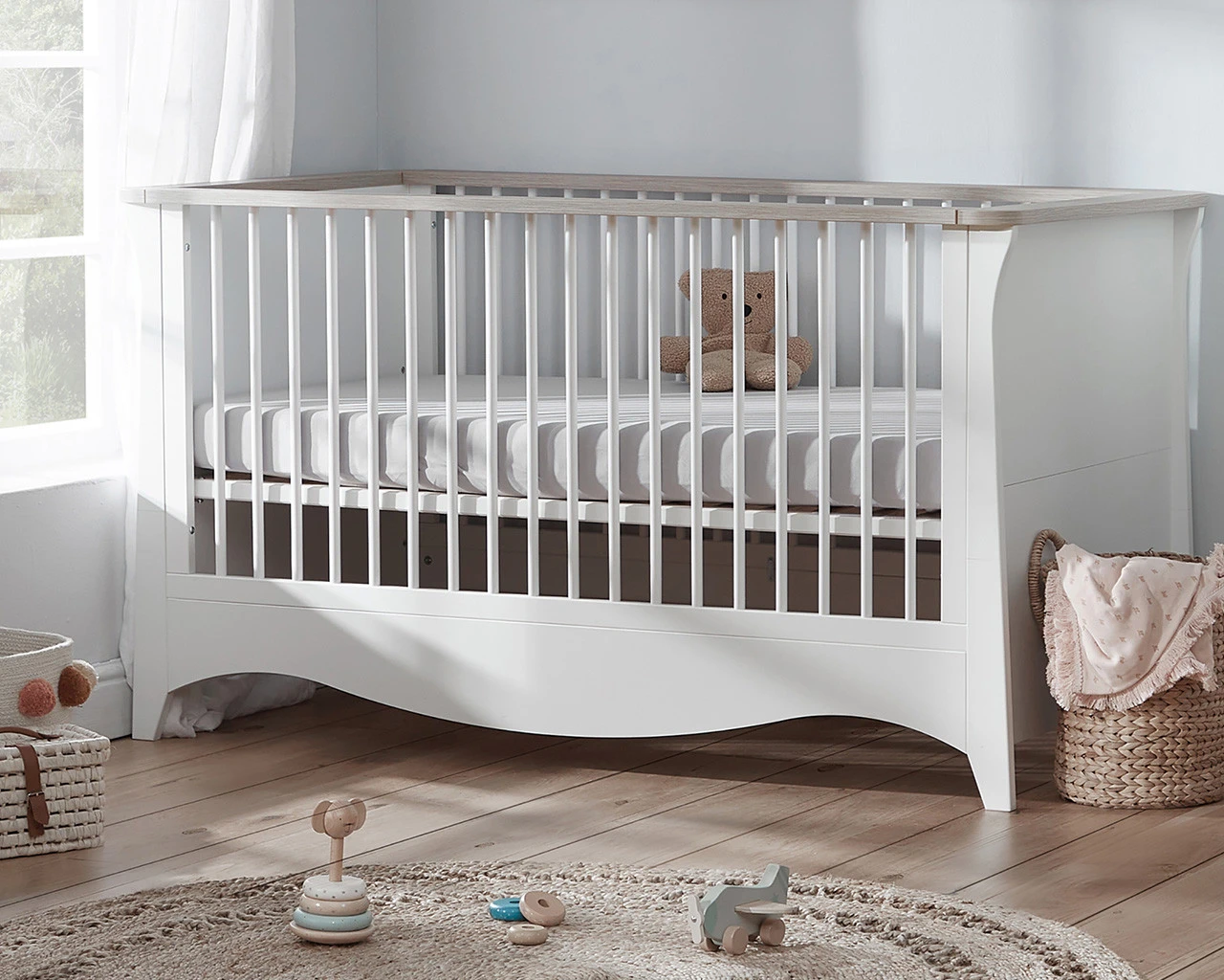 Clara 3 Piece Nursery Room Set White & Ash 2 Clara 3 Piece Nursery Room Set White & Ash - Image 2