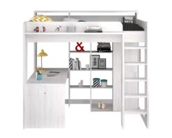 Higher Highsleeper With Desk & Wardrobe