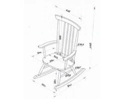 Crescent Rocking Chair -Room to Grow dimensions 71728.1659356883