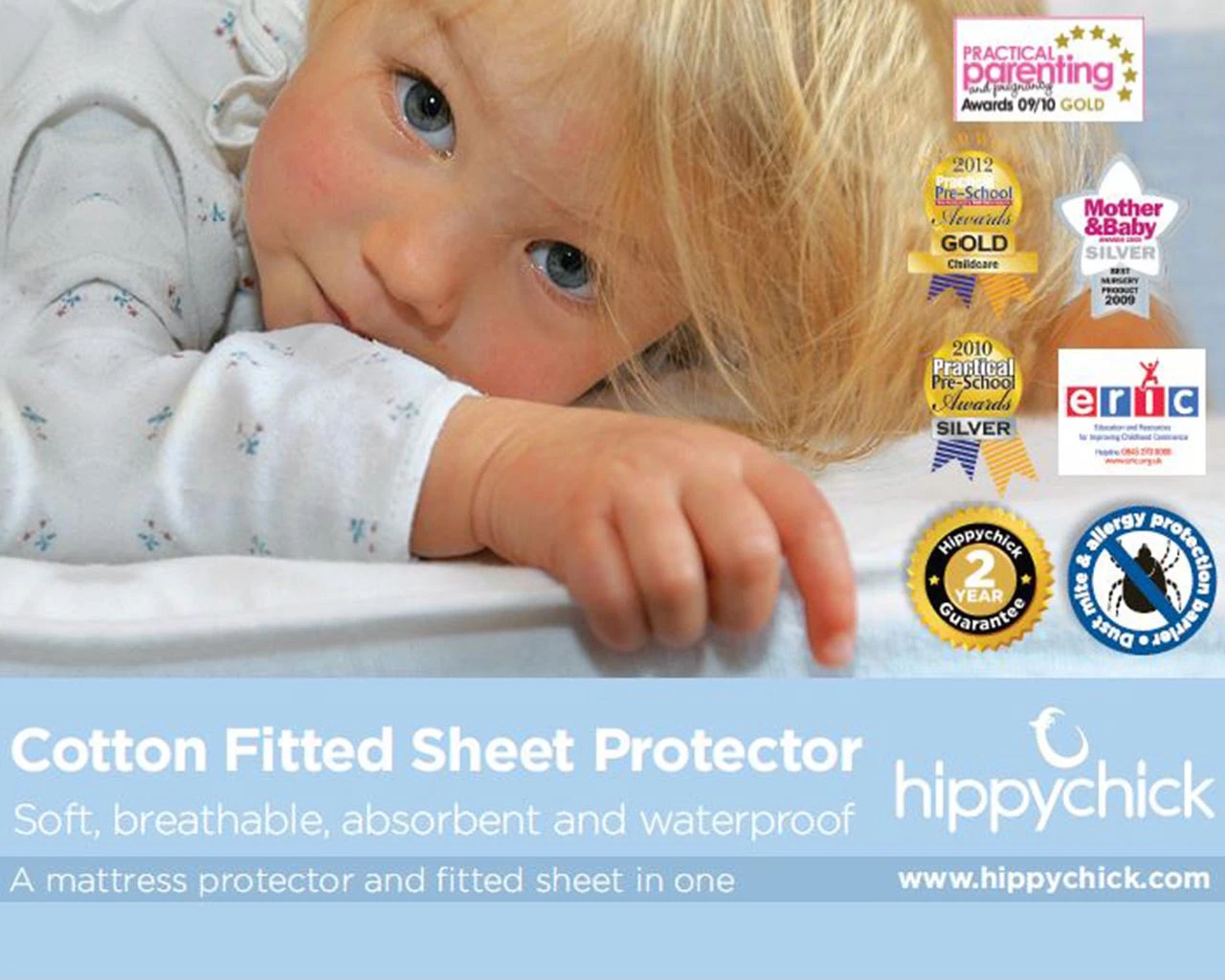 Fitted Cot Bed Mattress Protector (70 X 140cm) 2 Fitted Cot Bed Mattress Protector (70 X 140cm) - Image 2
