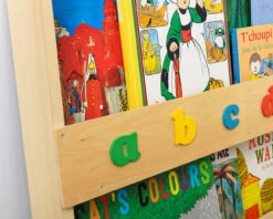 Open Facing Bookcase With Lowercase Letters -Room to Grow tidy books 0010 Tidy Books bookcase clear retro letters close up 16723.1664288362