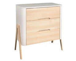 Torsten 3 Drawer Chest In White/Natural