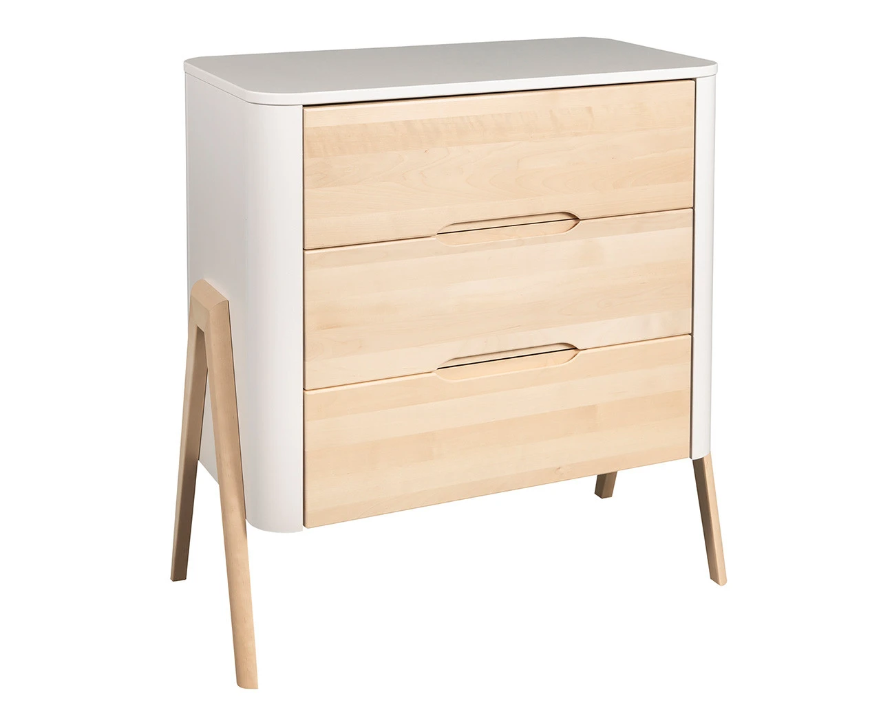 Torsten 2 Piece Nursery Set- Cot Bed & 3 Drawer Chest White / Natural 6 Torsten 2 Piece Nursery Set- Cot Bed & 3 Drawer Chest White / Natural - Image 6