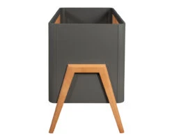 Torsten 2 Piece Nursery Set- Cot & 3 Drawer Chest Grey / Teak -Room to Grow troll torsten 2 piece cot and dresser grey teak 003 22121.1661852016