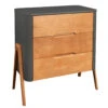 Torsten 3 Drawer Chest In Grey And Teak